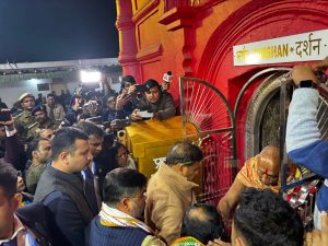 উদয়পুর ত্রিপুরা সুন্দরী মন্দিরে পুজো দিলেন অসমের মুখ্যমন্ত্রী হেমন্ত বিশ্ব শর্মা 