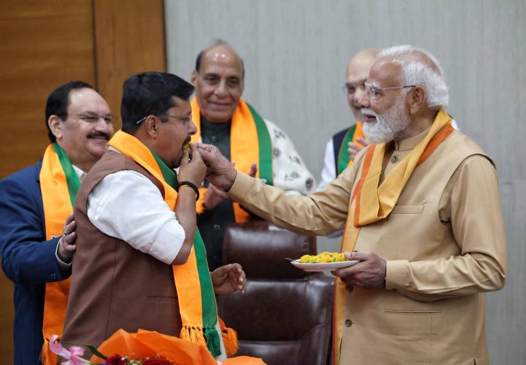 সর্বভারতীয় বিজেপি-র সভাপতি হিসাবে দায়িত্বগ্রহণ করলেন নিতিন নবীন।